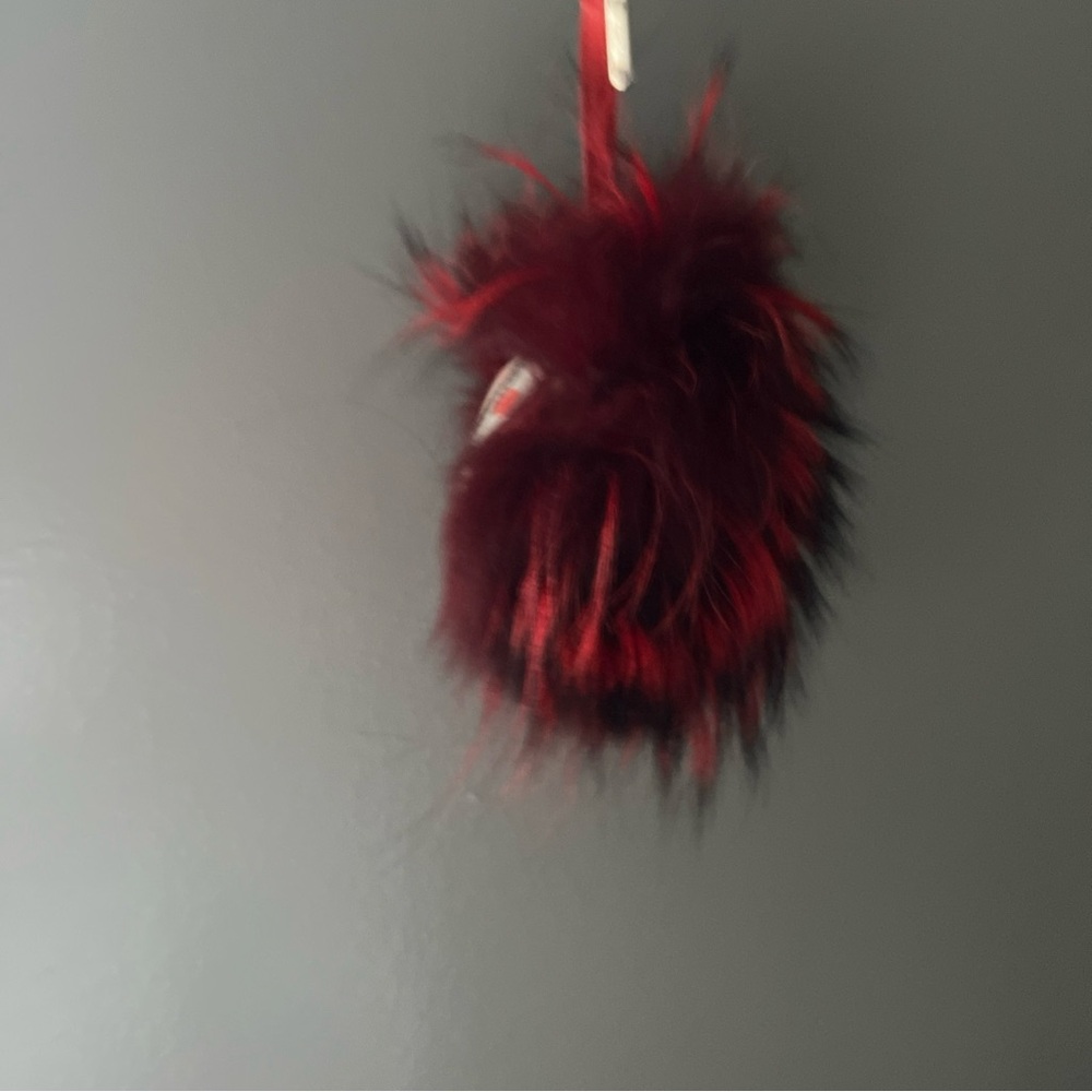 Fendi Red Fur Bag Bugs Leather Key Chain / Bag Charm WOB - Picture 9 of 12